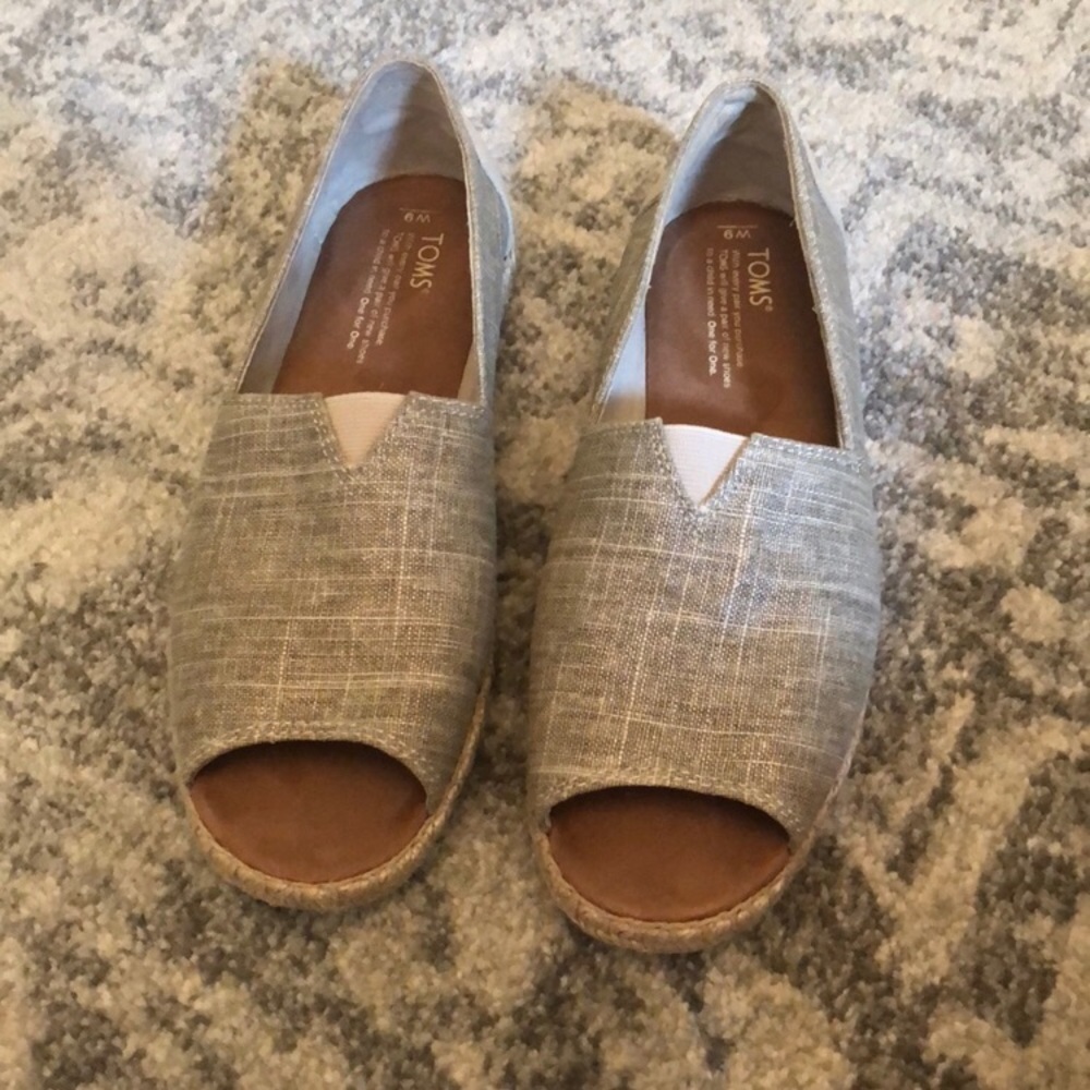Toms Peep-toe Espadrilles